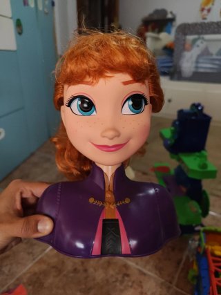 Cabeza Juguete Anna Frozen