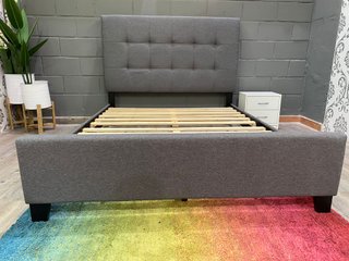 Cama Emely 135/150cm Tela Gris