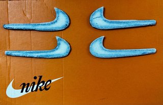 Strappi Logo Nike Air Force 1 Denim