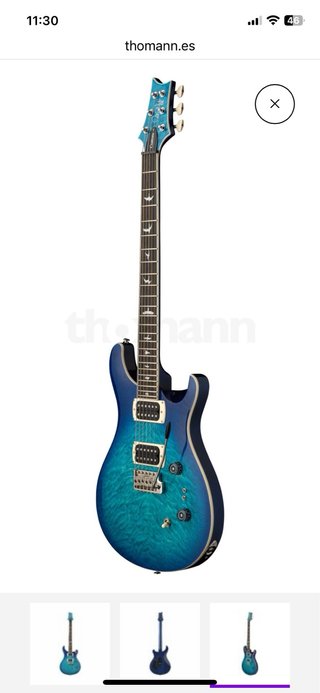 PRS SE Custom 24-08 Azul Guitarra Eléctrica