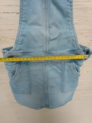 Vestido macacão ganga 3/4 anos, Tex