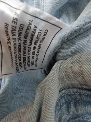 Vestido macacão ganga 3/4 anos, Tex