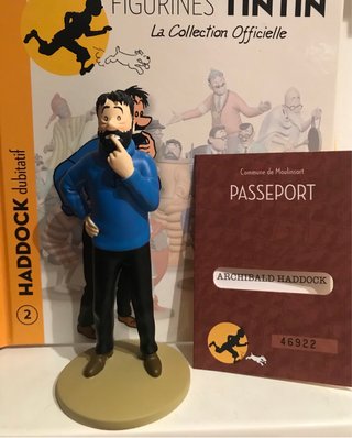 Figura Capitán Haddock Tintín Passeport