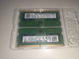 16GB (2x8GB) 4800 CL40 Samsung DDR5 SODIMM RAM