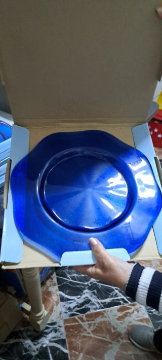 6 Bajoplatos Cristal Azul a estrenar