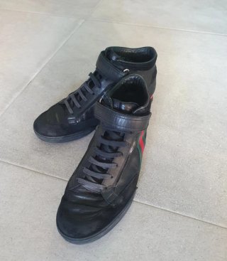Botines Gucci Negros Multicolor