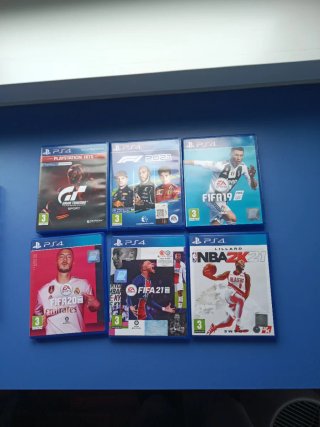 Lote 6 Giochi Sport PS4: FIFA 19, 20 e 21, F1 21