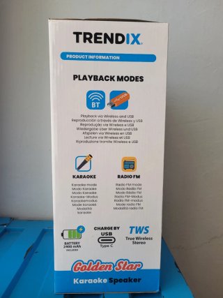 Altavoz Karaoke TRENDIX con 2 Micrófonos