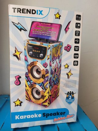 Altavoz Karaoke TRENDIX con 2 Micrófonos