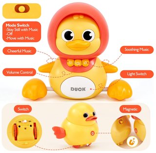 Patos Juguete Gateo Musical Niños 1 Año