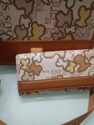 ​Bolso Bandolera TOUS + Cartera a juego (Original)