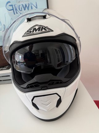 Casco Moto Talla SX Blanco