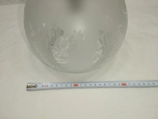 Lámpara Globo Cristal Decorado.