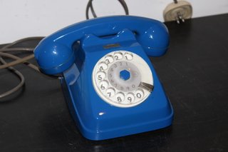 Telefono Sip Verniciato Blu Italia 1960