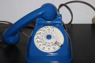 Telefono Sip Verniciato Blu Italia 1960