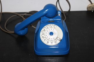 Telefono Sip Verniciato Blu Italia 1960