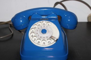 Telefono Sip Verniciato Blu Italia 1960