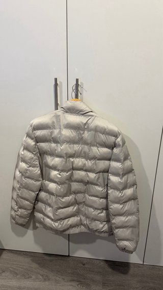 Chaqueta Puffer Zara Gris Ligera
