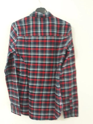 Camisa Hollister cuadros azul y rojo