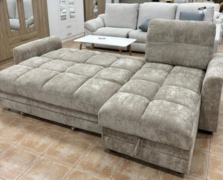 Sofá beige 3 plazas con arcón - Oferta Madrid