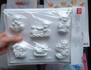 Set 5 stampi plastica creazioni artistiche