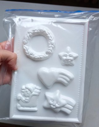 Set 5 stampi plastica creazioni artistiche