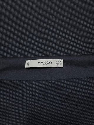 Falda Mango Azul Marino Talla S