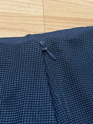 Falda Mango Azul Marino Talla S