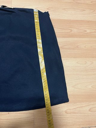 Falda Mango Azul Marino Talla S