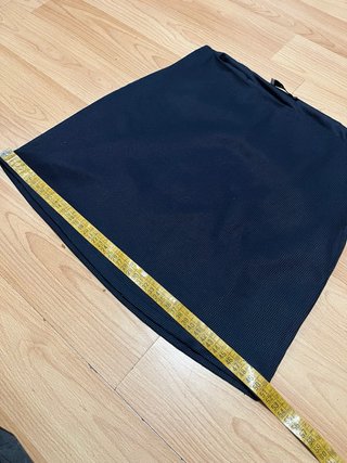 Falda Mango Azul Marino Talla S