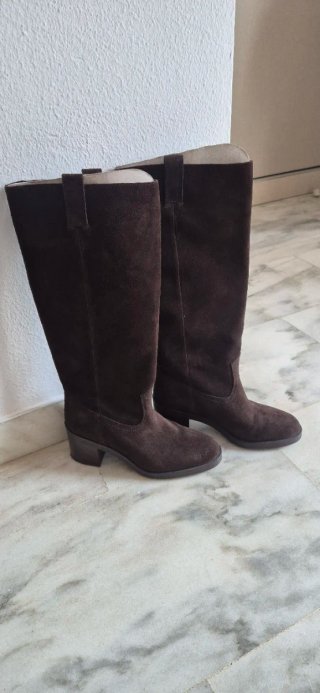 Botas Zara piel marrones nuevas