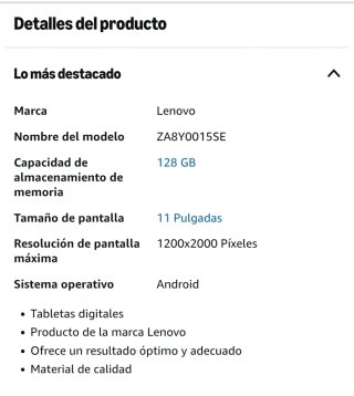 Lenovo Tab P11 Negro