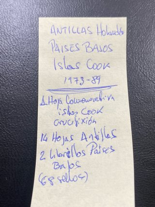 Sellos Antillas, Países Bajos e Islas Cook