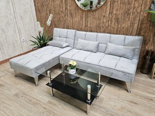 Sofá Cama Chaiselongue Gris de 200cm