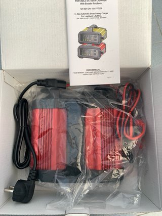 Cargador Batería Coche 12V/24V con Booster
