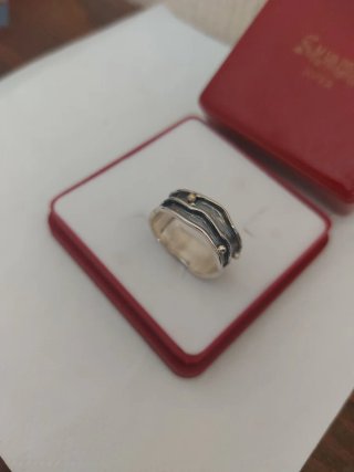 Anillo en plata925m.y Oro750m
