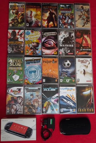 PlayStationPortablePSP-3000 他ゲームまとめて Pack 19 Juegos PSP + PSP 3000 Piano Black de Segunda mano por 580