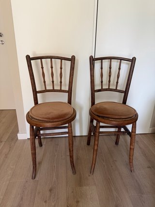 2 Sillas comedor Vintage Madera Estilo Thonet