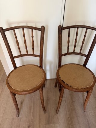2 Sillas comedor Vintage Madera Estilo Thonet