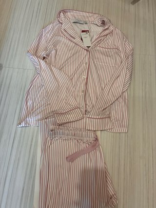 Pijama Women's Secret Rayas Rosas Talla M