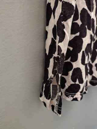 Blusa H&M Estampado Animal - Negro Beige