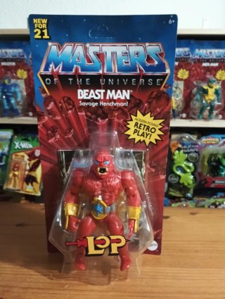 Precintada Masters Origins  Beast Man Lop Figura