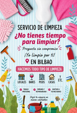 Limpieza de pisos,casas bares, locales , etc....