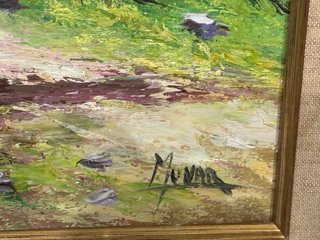Cuadro de olivos pintado al óleo