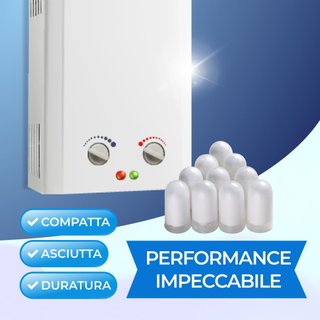 Polifosfatos para caldera, recarga universal de 10