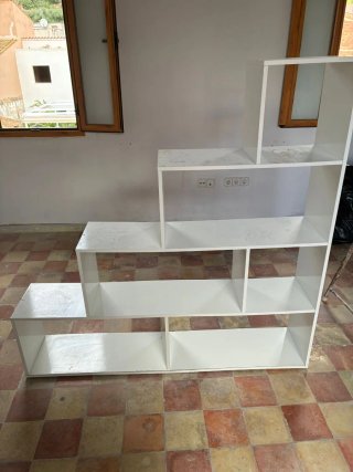 Estantería modular blanca