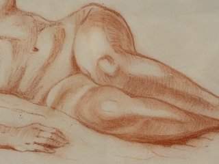 Pintura al óleo de figura femenina