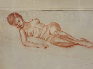 Pintura al óleo de figura femenina
