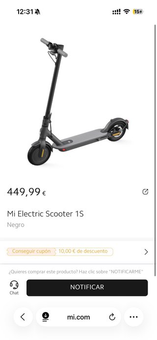 Patinete Eléctrico Xiaomi Mi 1S