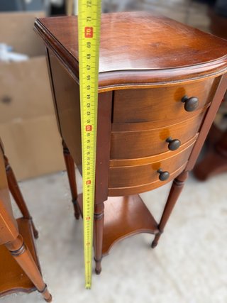 2 Mesitas Noche Antiguas/Vintage Madera